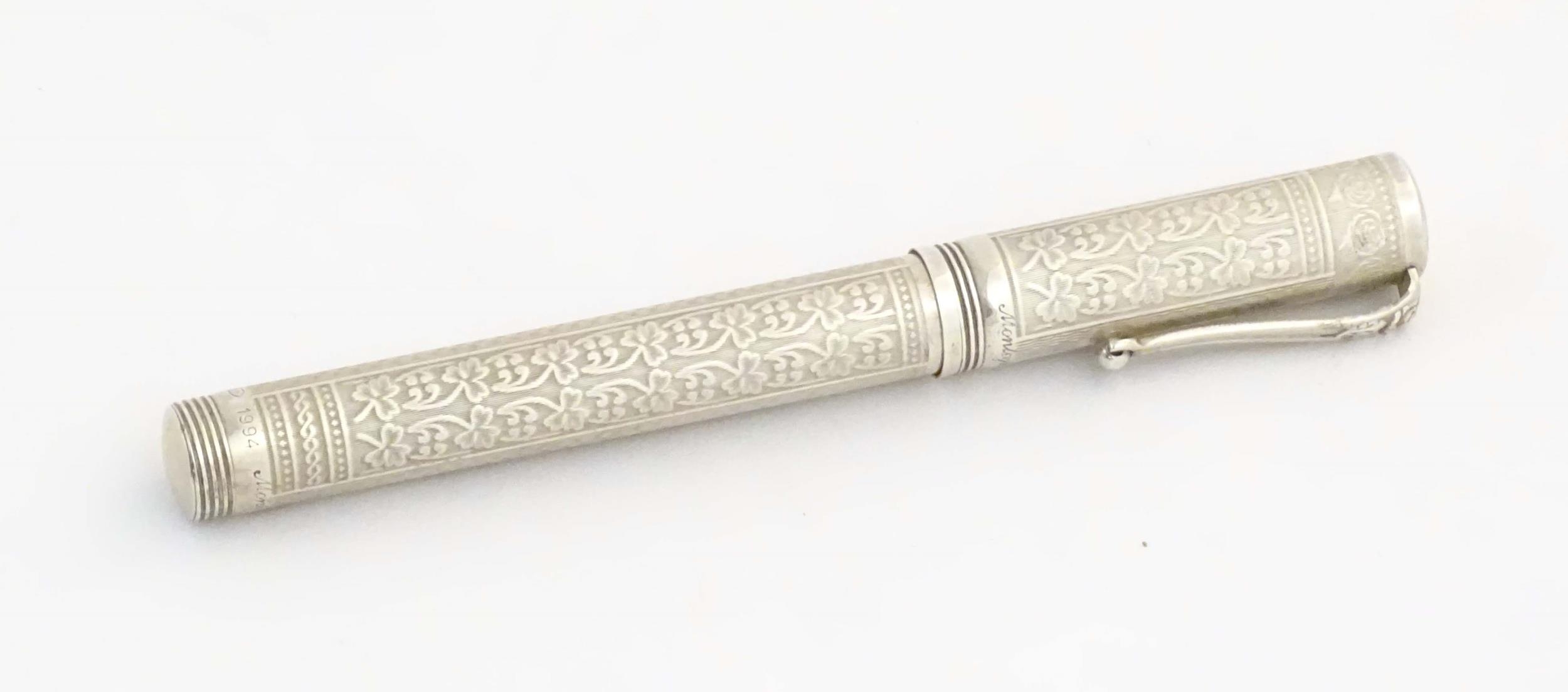 A Montegrappa .925 silver fountain pen, Roses Edition - House of Lancaster, number 362 of a - Image 4 of 18