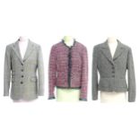 Vintage fashion / clothing: 3 Ladies jackets to include a Rydale tweed jacket in UK size 12, a Laura
