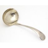 A silver old English pattern sauce ladle. Hallmarked Sheffield 1938 maker Viner's Ltd (Emile Viner).