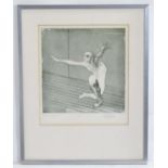 John William Mills (b. 1933), Limited edition etching, Dance Gesture. Signed, titled, dated (19)79