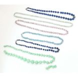 Five assorted bead necklaces (5) Please Note - we do not make reference to the condition of lots
