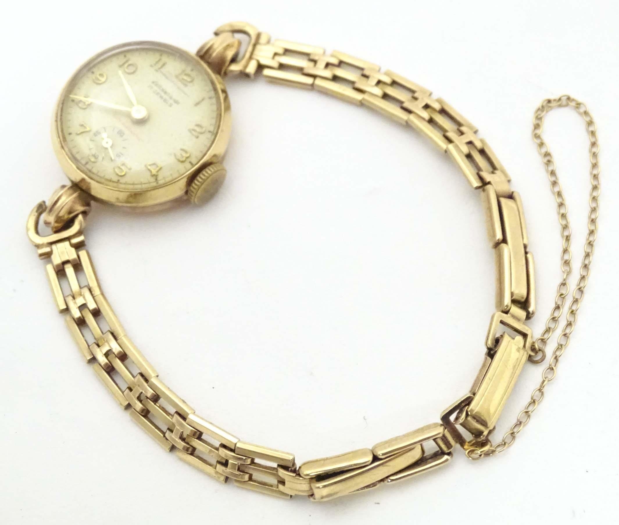 A ladies Frankland wrist watch, the dial signed Frankland 17 jewels and with inset seconds dial - Image 5 of 8
