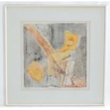 Olivia Lloyd, 20th century, Collagraph, South Bank Demolition 2, An abstract composition. Signed,