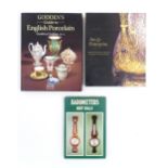 Books: Three books on the subject of antiques comprising Godden's Guide to English Porcelain, by