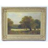 W. Marshall, 19th century, Scottish School, Oil on canvas, A country park in Lanarkshire with a