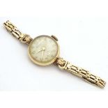 A ladies Frankland wrist watch, the dial signed Frankland 17 jewels and with inset seconds dial