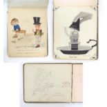 An early 20thC autograph album / guest / visitor book belonging to a WWI / WW1 nurse named Lily