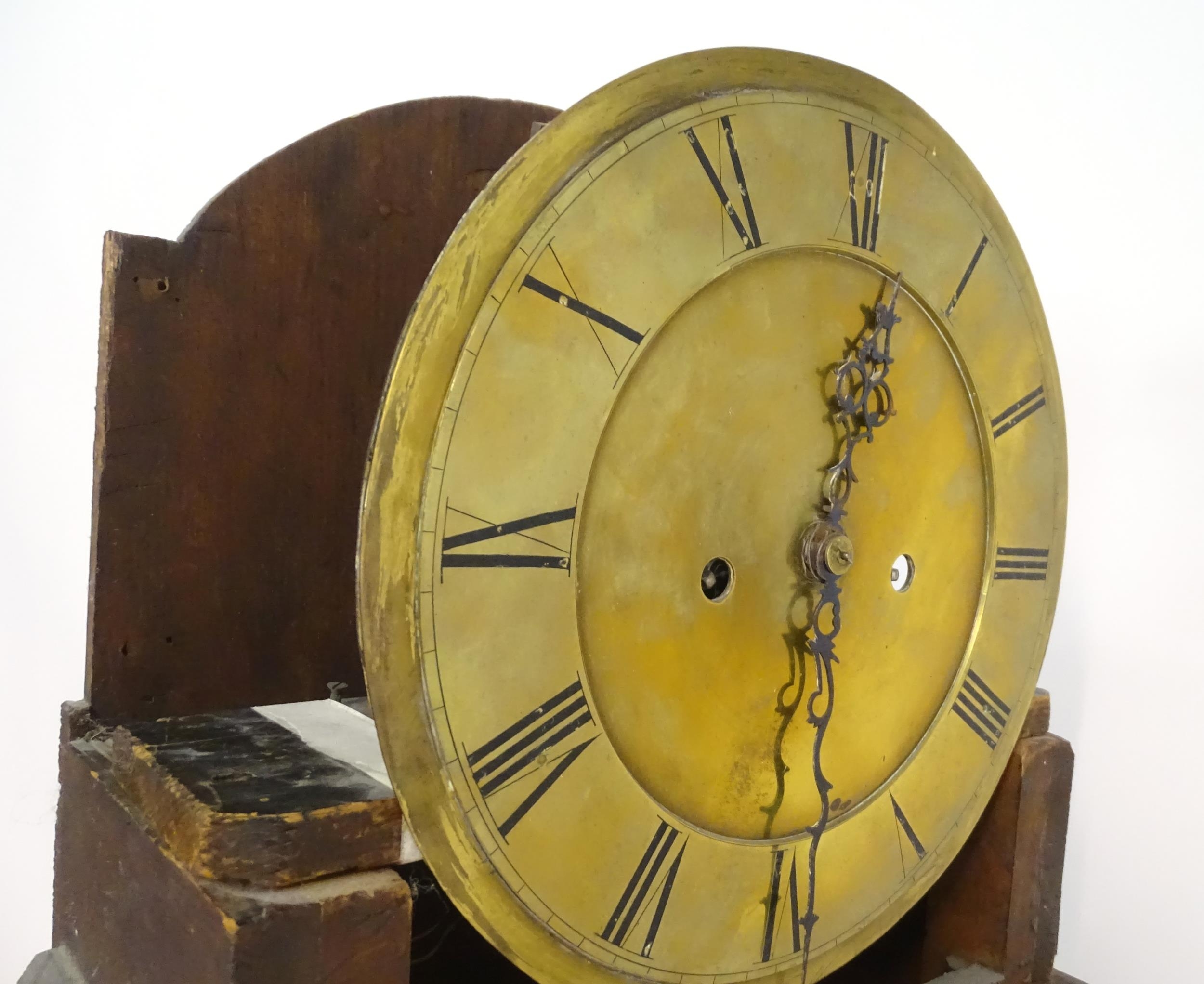 A 19thC mahogany longcase clock, the 8-day movement with circular silvered brass dial. Approx. 79" - Image 11 of 13