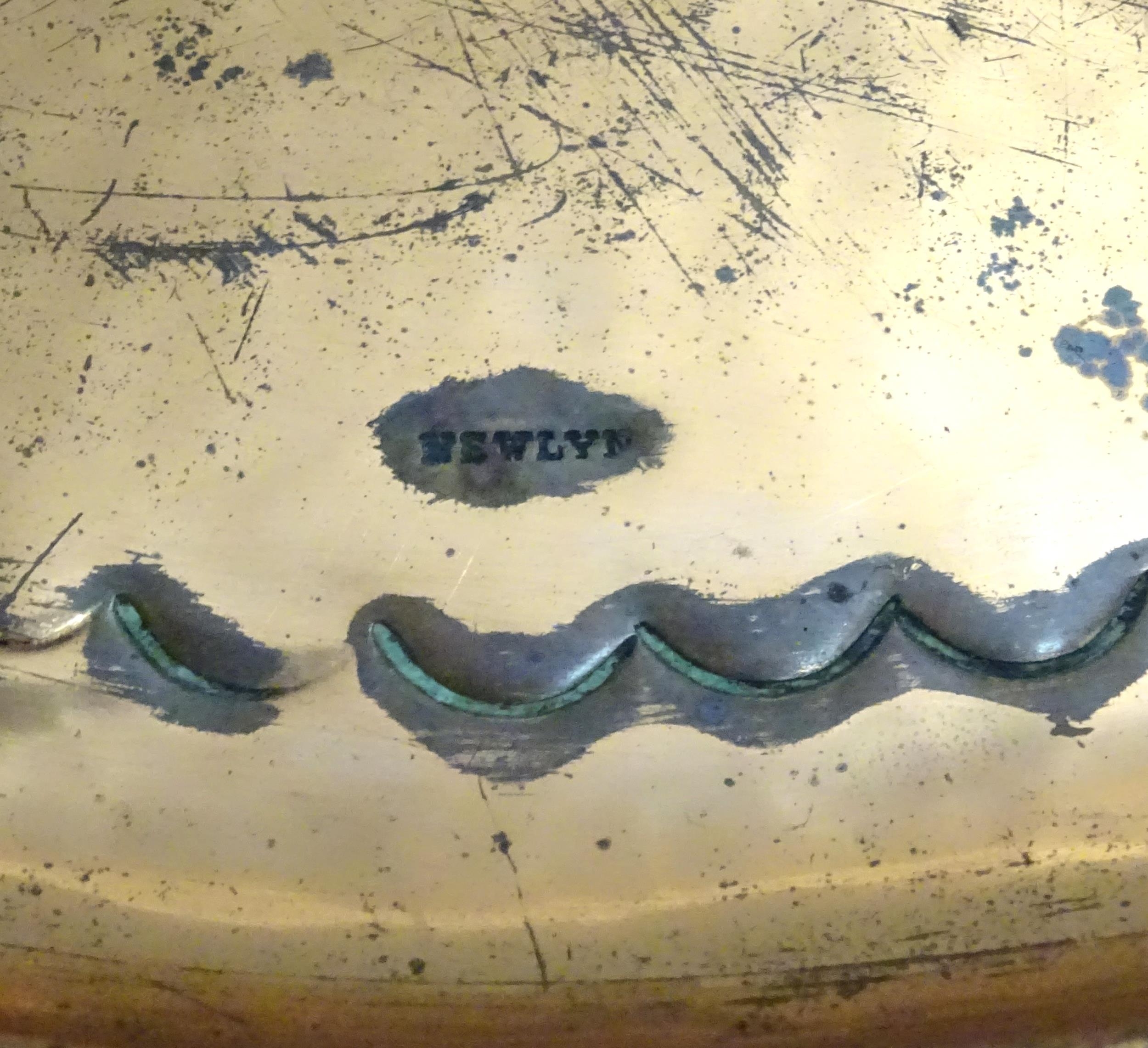 An Arts & Crafts Newlyn School copper dish / charger of circular form with lobed banded - Image 2 of 9