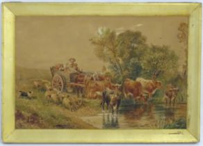 After Myles Birket Foster (1825-1899), Early 20th century, Watercolour, Returning from the Market, A