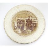 Militaria, WW1 / WWI / World War 1 / First World War : a commemorative plate by Grimwades, decorated