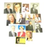 A quantity of late 20thC autographed portrait photographs of British Members of Parliament,