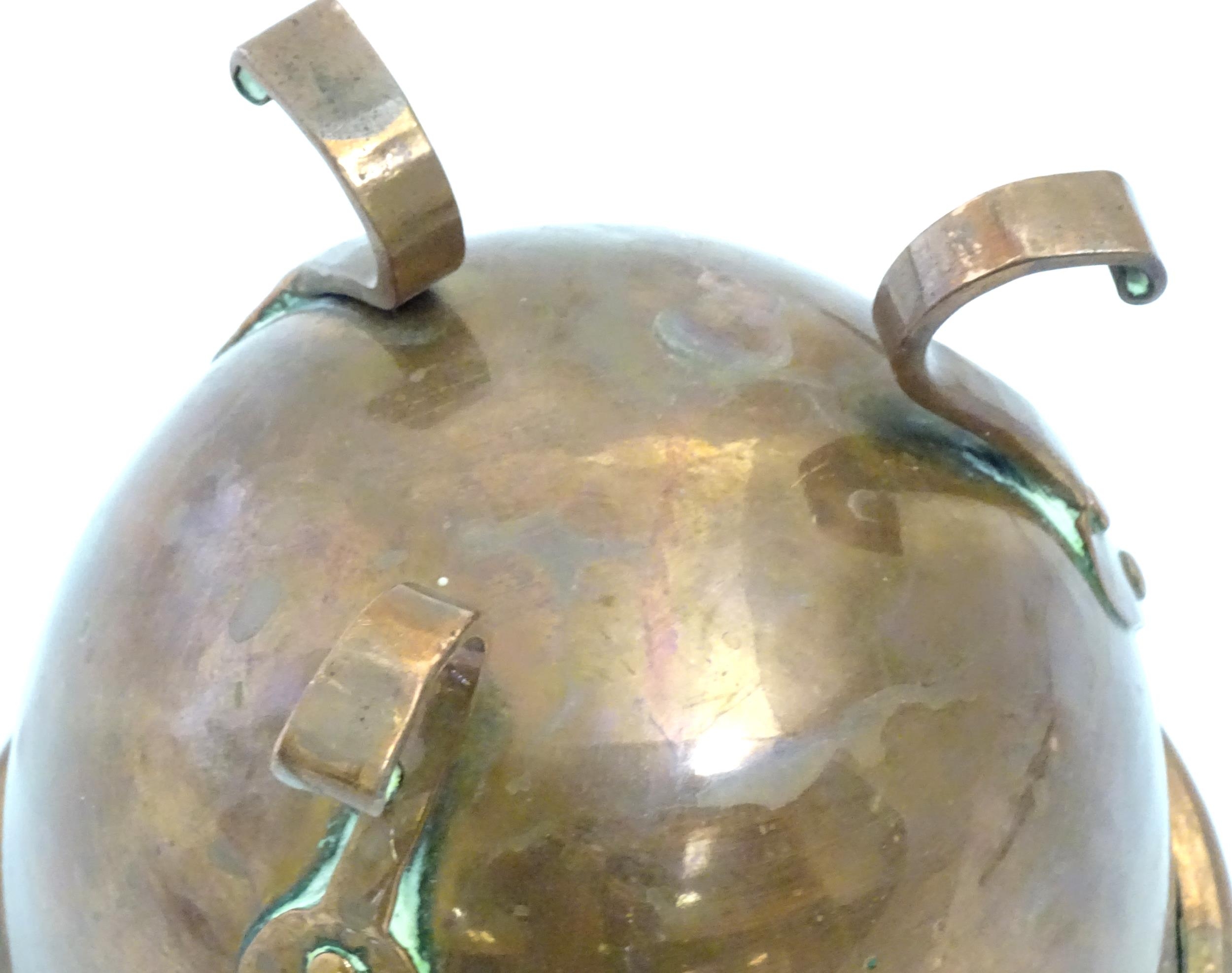 An Arts & Crafts Newlyn School copper dish / charger of circular form with lobed banded - Image 9 of 9