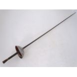 An early 20thC continental fencing foil / epee sword by Coulaux & Cie, Klingenthal, France. 34 1/