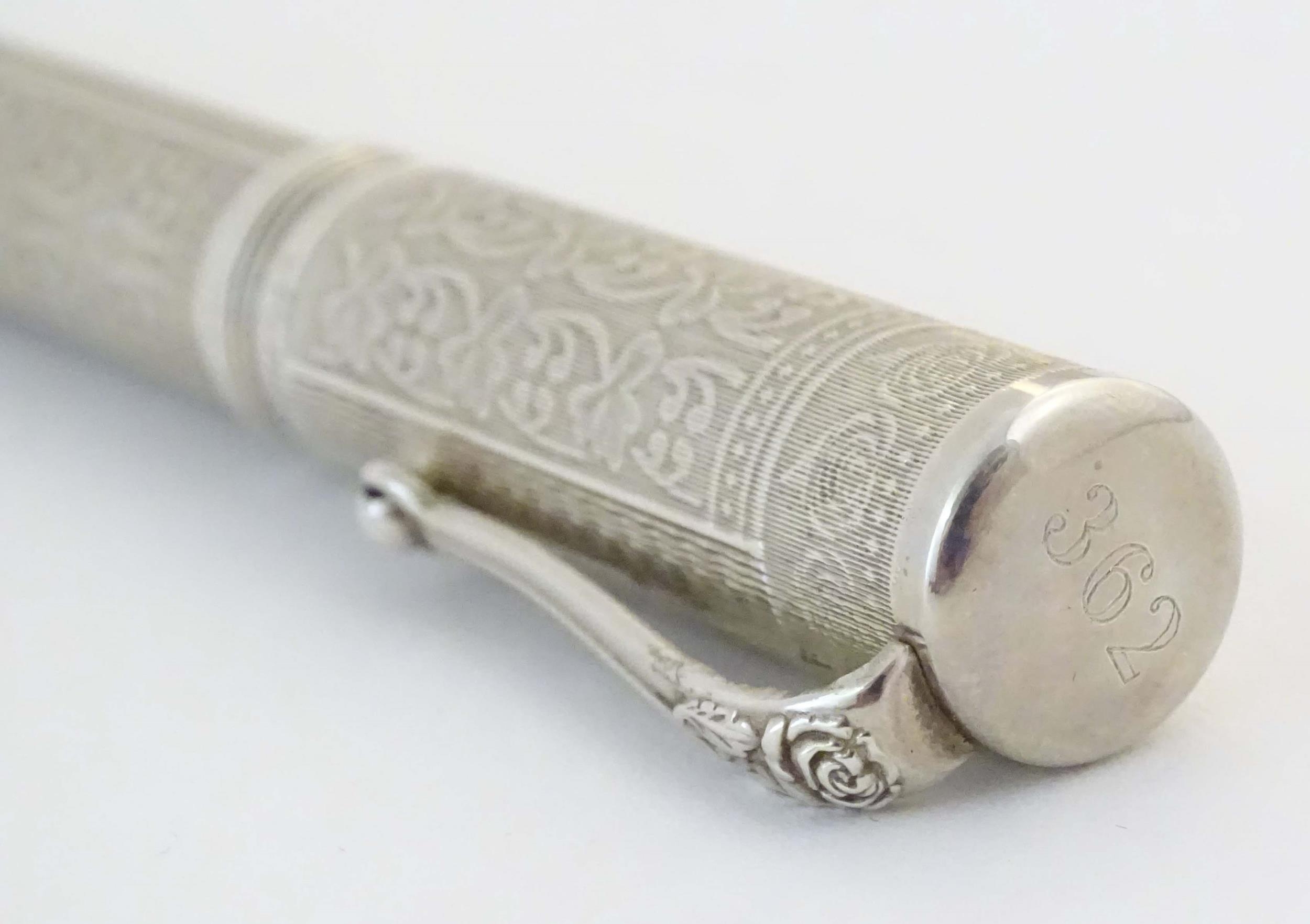 A Montegrappa .925 silver fountain pen, Roses Edition - House of Lancaster, number 362 of a - Image 14 of 18