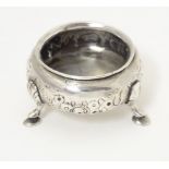 A Victorian silver salt hallmarked London 1870, maker Charles Boyton. Approx. 1 3/4" wide Please