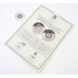 A Battle of Britain 75th Anniversary Commemorative coin, London Mint/Worcestershire Medal Service (