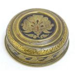 Militaria , WW2 / WWII / World War 2 / Second World War : a brass Trenchart box made from a