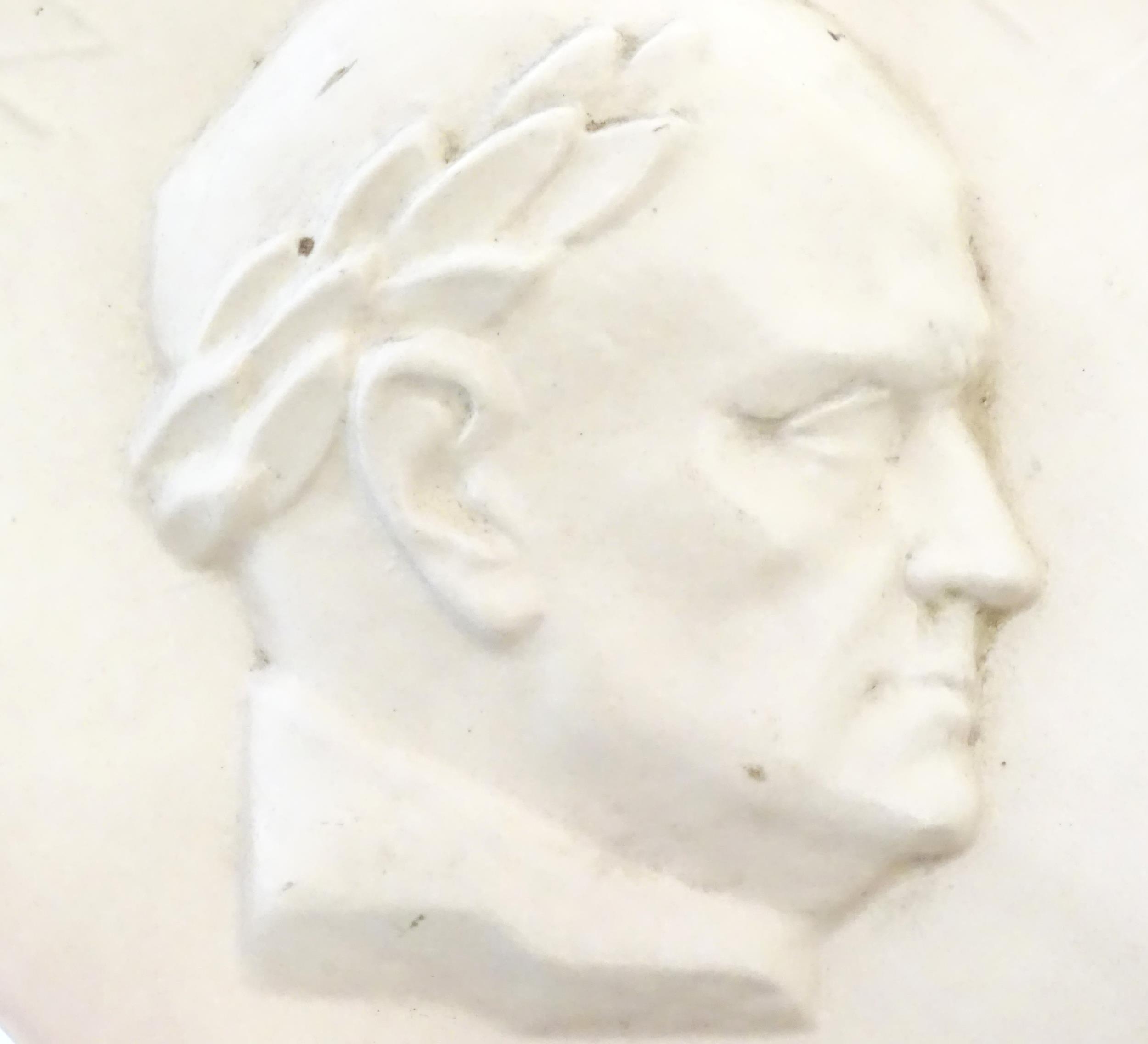 A 20thC Arabia ceramic roundel / plaque depicting a portrait of the Finnish composer Jean Sibelius - Image 3 of 9