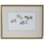 Leslie Worth, 20th century, Watercolour, Studies of Cattle. Signed lower right and ascribed verso.