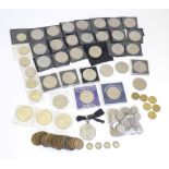 A quantity of 20thC collectable coins, comprising: three Elizabeth II 70th Birthday 1926-1996 £5