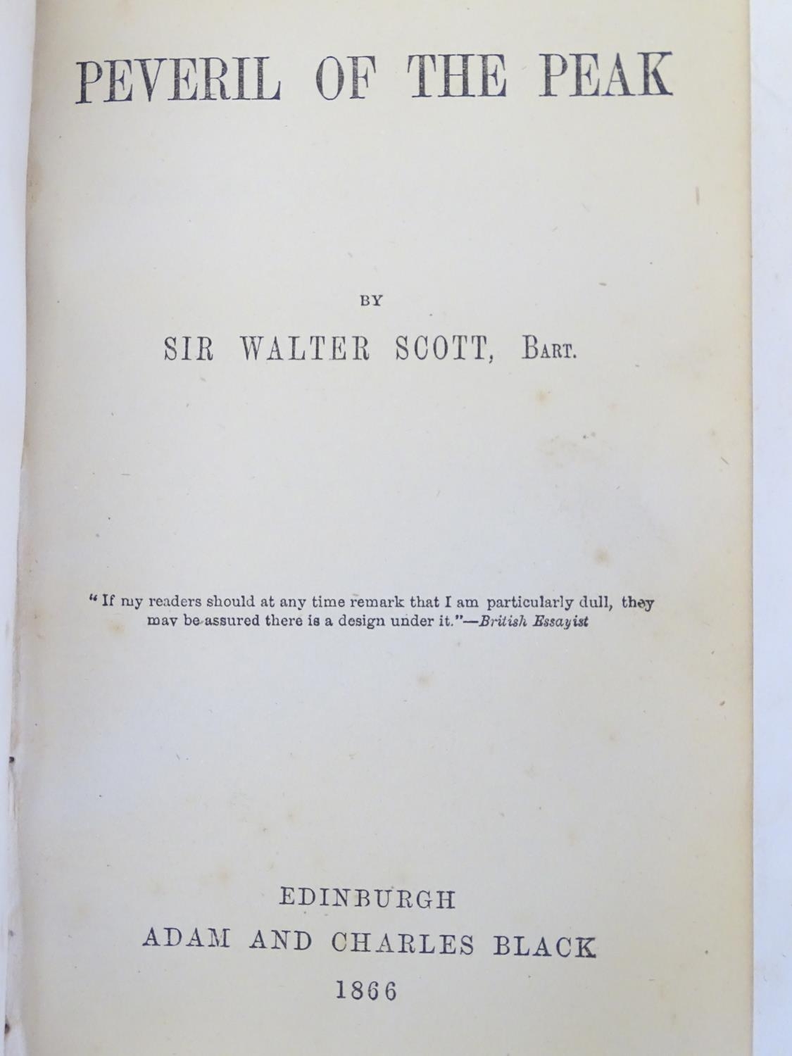 Book: The Fortunes of Nigel, by Walter Scott. Published by Adam and Charles Black, Edinburgh, 1863 - Bild 8 aus 15