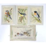 Four assorted Cash's embroidered pictures depicting various birds to include ducks, etc. Largest