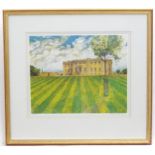 Peter Welton, 20th century, Limited edition lithograph, no. 35/500, Kimbolton School. Signed and