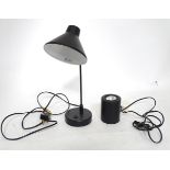A Habitat articulated desk lamp together with a spotlight. Tallest approx. 20" high (2) Please