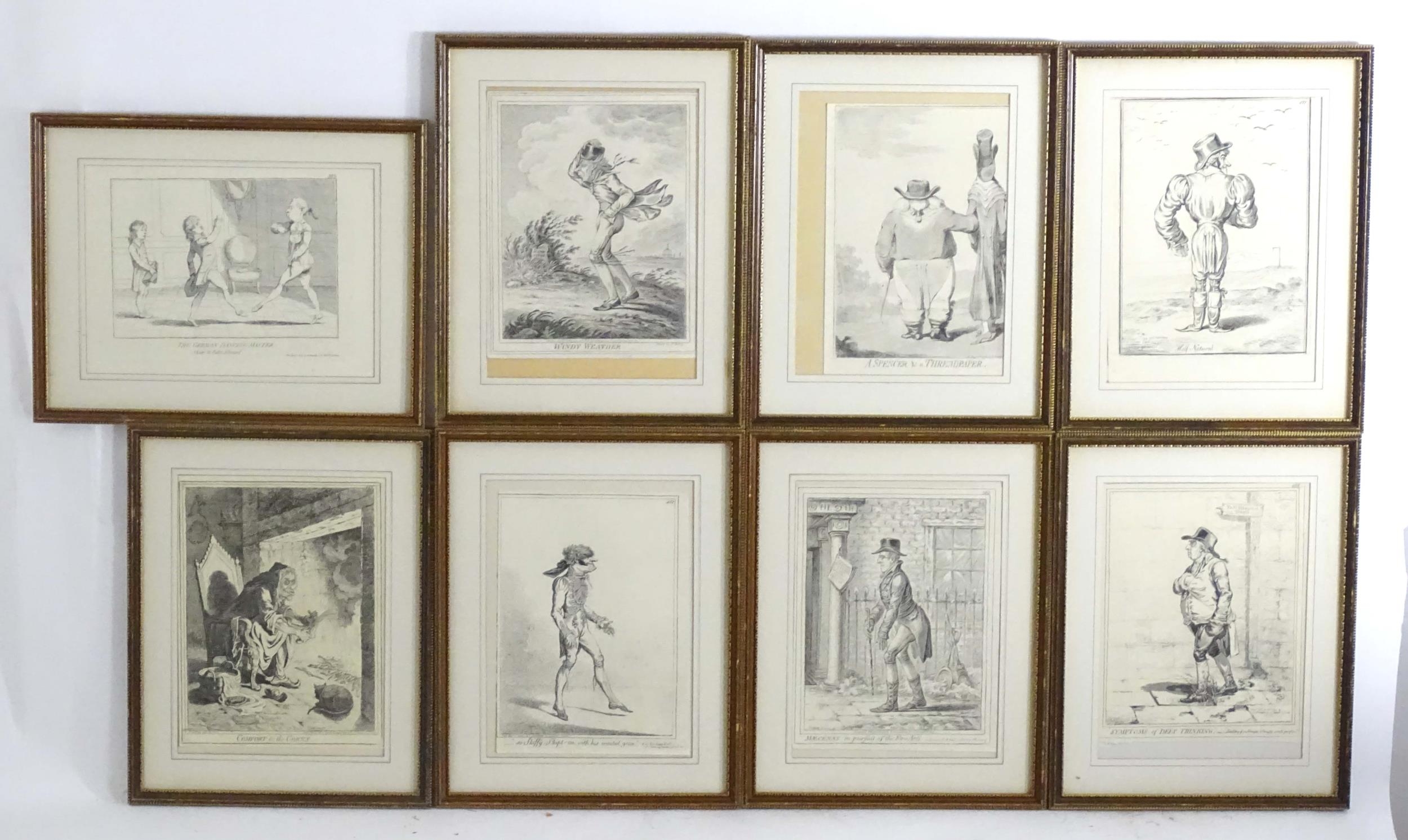 After James Gillray (1756-1815), Restrike engravings, Various satirical portraits / scenes