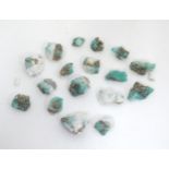 A quantity of green coloured stones Please Note - we do not make reference to the condition of