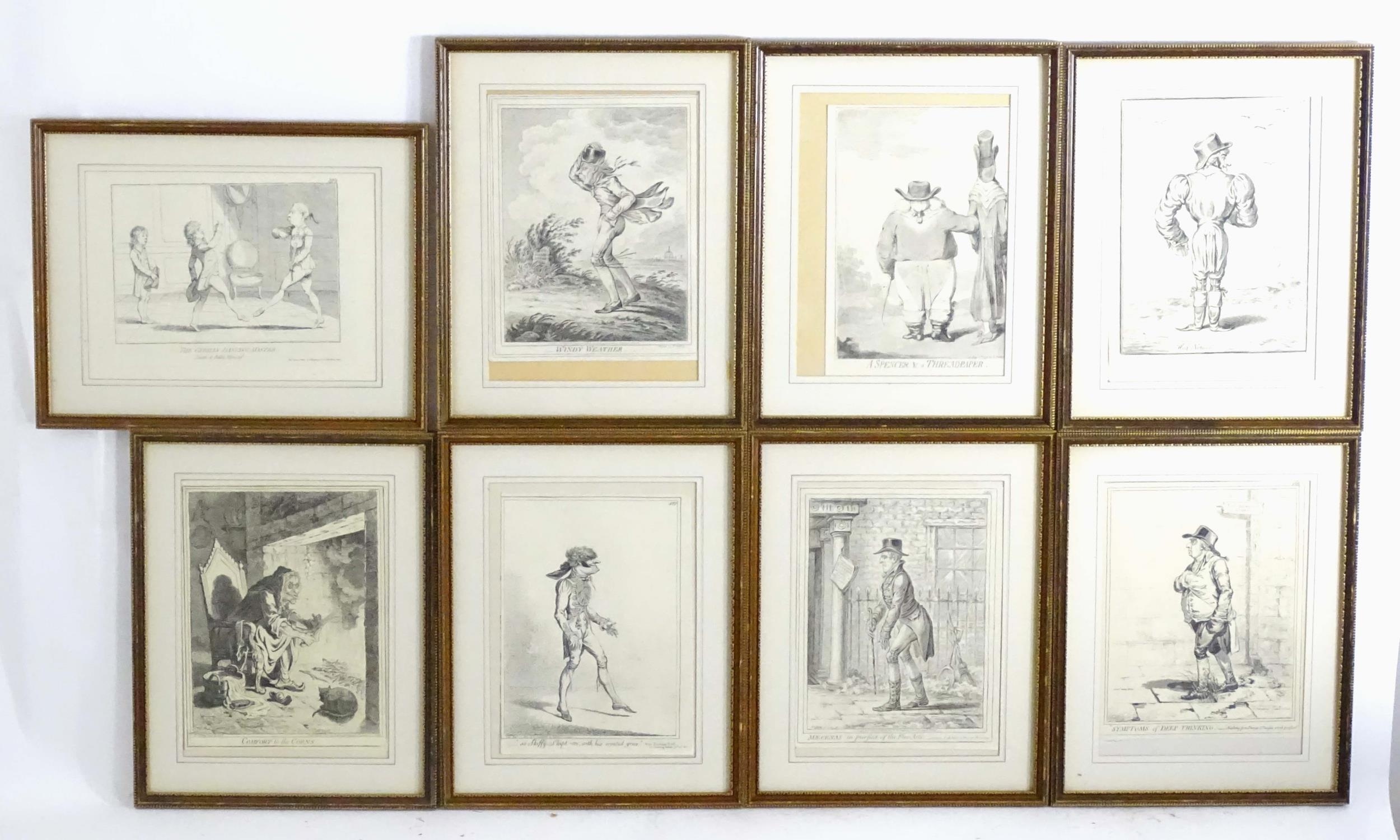 After James Gillray (1756-1815), Restrike engravings, Various satirical portraits / scenes - Image 4 of 18