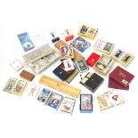 Toys: A quantity of playing cards, cribbage game boards, a playing card box, etc. Please Note - we