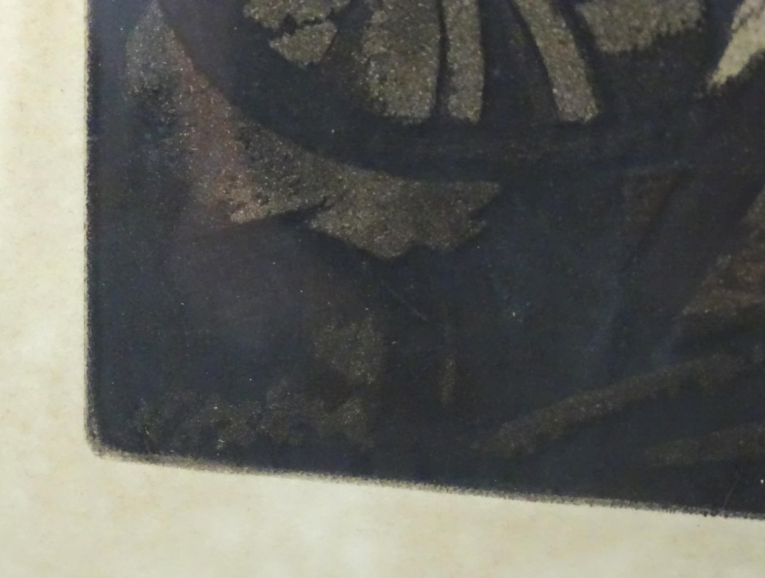 C. Fereday, 20th century, Engraving, A church ruin. Signed in pencil under. Approx. 9 1/2" x 6 3/ - Bild 10 aus 10