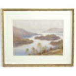 Edward Arden Tucker Jnr, 19th century, English School, Watercolour, Loch Lomond, Scotland. Signed
