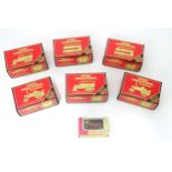 Six Matchbox Models of Yesteryear special / limited edition die cast / scale model vehicles, to