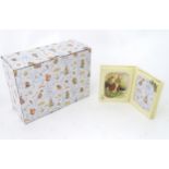 A The World of Beatrix Potter Benjamin Bunny book formed picture frame. Boxed. Approx. 6 1/2" wide