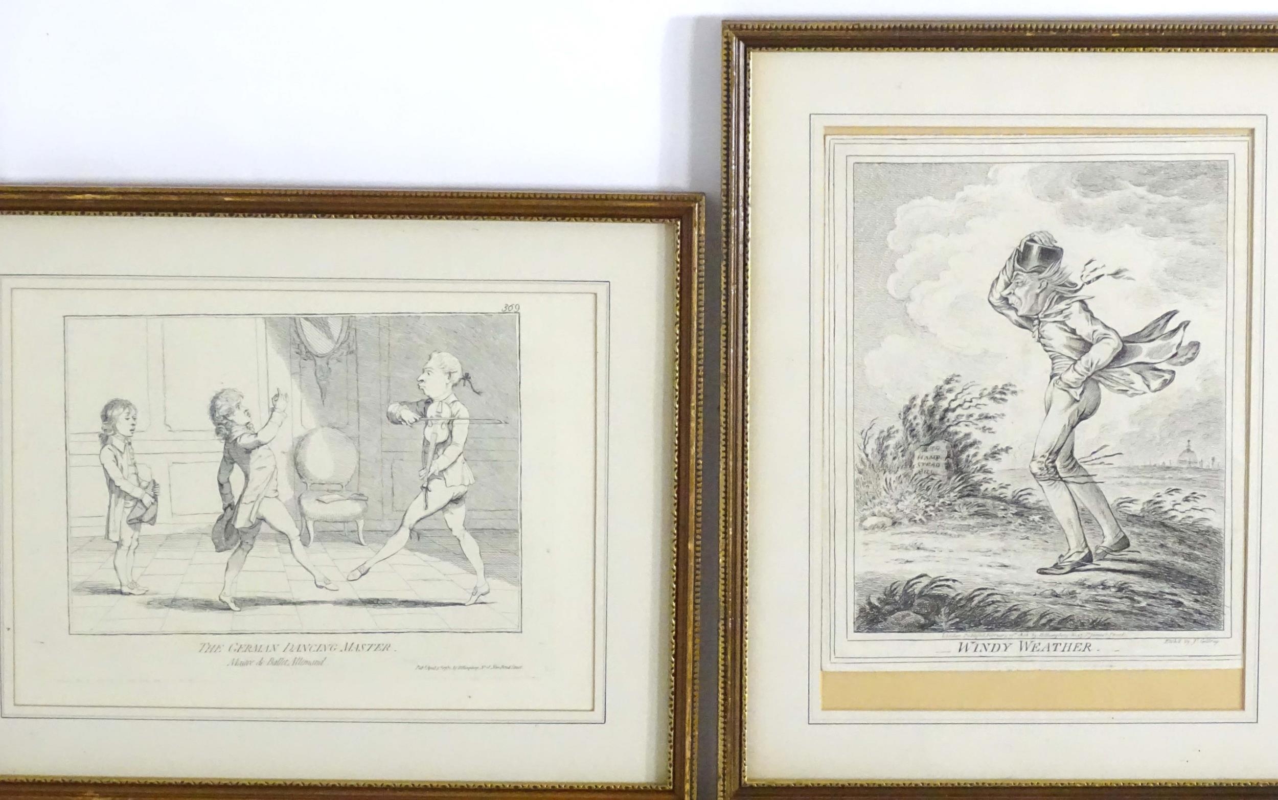 After James Gillray (1756-1815), Restrike engravings, Various satirical portraits / scenes - Image 9 of 18