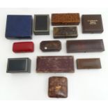 Twelve assorted empty jewellery boxes (12) Please Note - we do not make reference to the condition