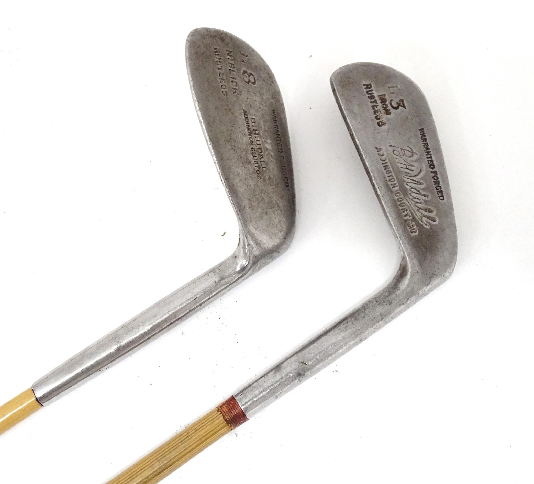 A quantity of mid 20thC golf clubs Please Note - we do not make reference to the condition of lots - Bild 8 aus 15