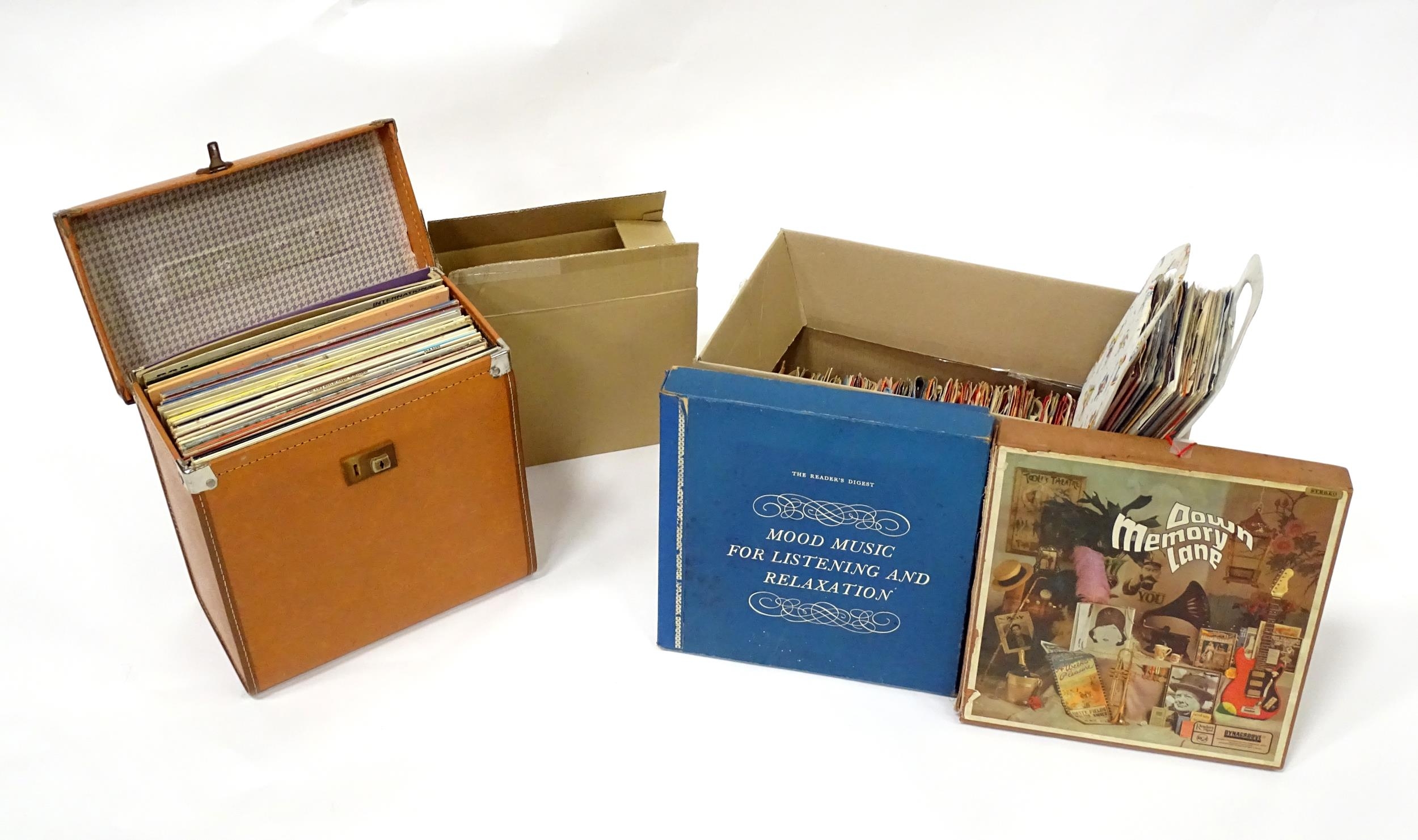 A quantity of 45rpm 7" vinyl EP records with picture sleeves, including The Beatles: No.1, Matt