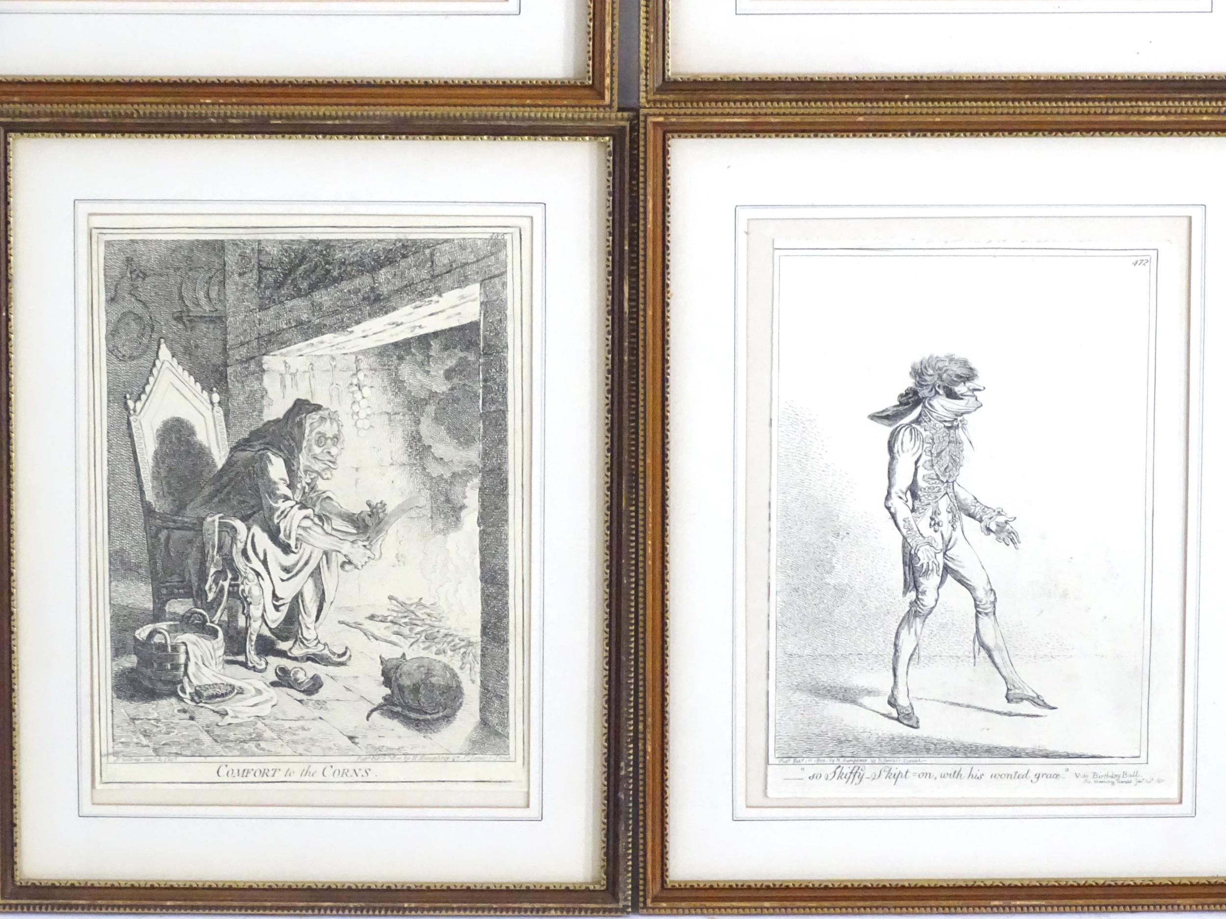 After James Gillray (1756-1815), Restrike engravings, Various satirical portraits / scenes - Image 6 of 18
