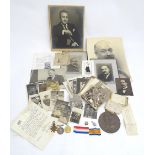 Militaria, WW1 / First World War / WWI / World War 1: a death plaque and 1914-15 Star, War and