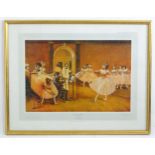 After Tom Keating (1917-1984), Limited edition colour print, The Dancing Class. Signed and