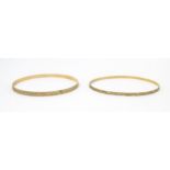 Two 9ct gold bracelets (2) Please Note - we do not make reference to the condition of lots within