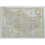 Map: An 18thC engraved map of Kent, titled An Accurate Map of the County of Kent, 1783, after