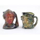 Two Royal Doulton character jugs with trial glazes, comprising Jane Seymour D6646, and Paddy.
