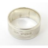 A Gentleman's silver ring hallmarked Sheffield 1934 maker Atkin Brothers. Ring size approx X