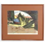 Leslie George Davie (1909-1999), Limited edition artist proof print, Beyond the Bridge, with