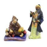 Two Royal Doulton figures comprising Blue Beard, model no. HN2105, and The Potter, model no. HN1493.